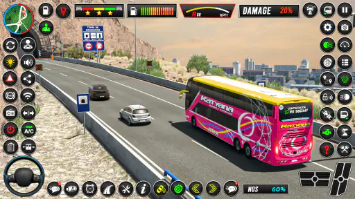 Mini Bus Coach Bus Driving 3D screenshot