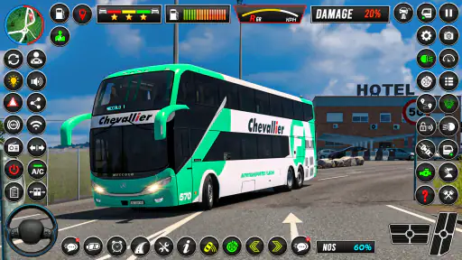 Mini Bus Coach Bus Driving 3D screenshot