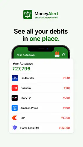 MoneyAlert Autopay Voice Alert screenshot