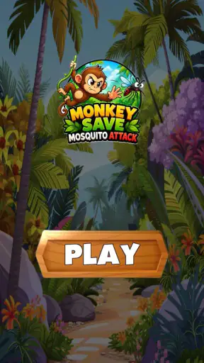 Monkey Save Mosquito Attack screenshot