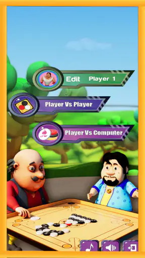Motu Patlu Carrom Game screenshot