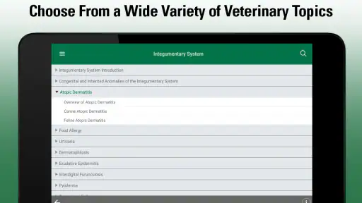 MSD Vet Manual screenshot