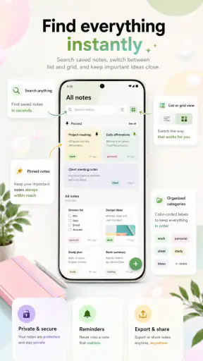 My Notes: Diary & Notepad screenshot