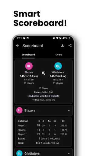 My Umpire - Cricket Scorer screenshot