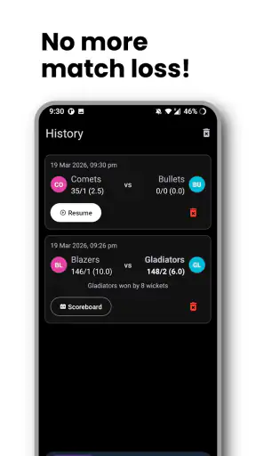 My Umpire - Cricket Scorer screenshot
