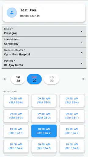 myCGHS 2.0 screenshot