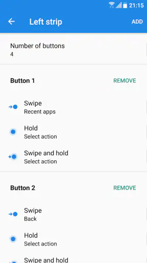 Navigation Gestures screenshot