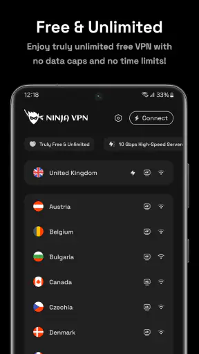 Ninja VPN - Fast & Secure VPN screenshot