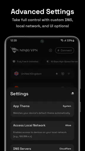 Ninja VPN - Fast & Secure VPN screenshot