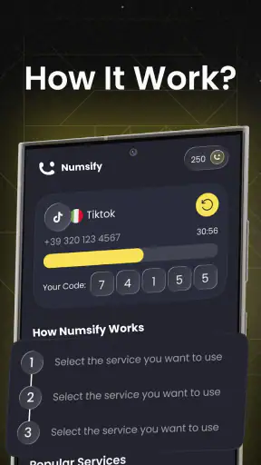 Numsify: वर्चुअल नंबर & SMS screenshot