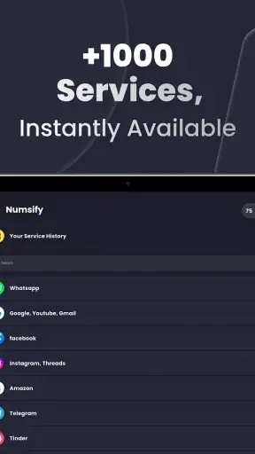 Numsify: वर्चुअल नंबर & SMS screenshot