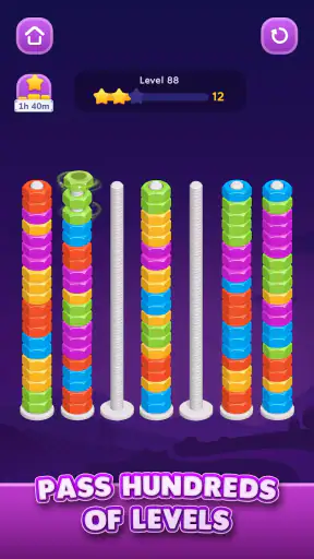 Nut Sort: Color Sorting Game screenshot