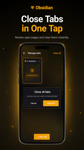Obsidian: Private Browser screenshot
