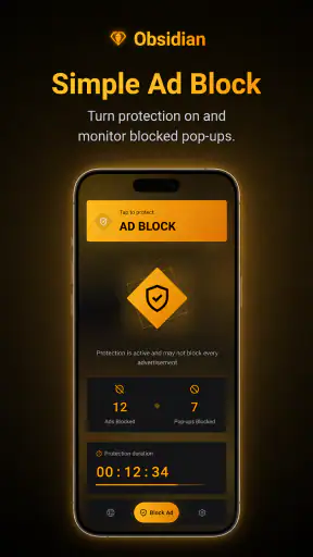 Obsidian: Private Browser screenshot