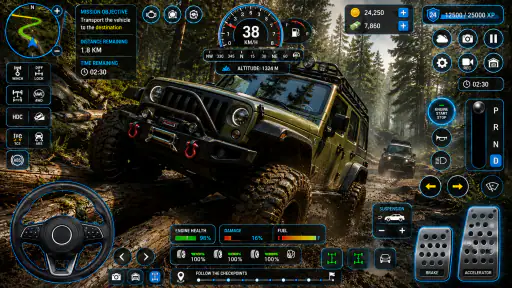 offroad jeep games 3d driving screenshot