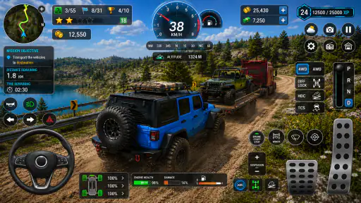offroad jeep games 3d driving screenshot