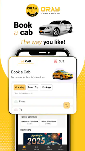 ORAY Bus & Cabs-365 days offer screenshot