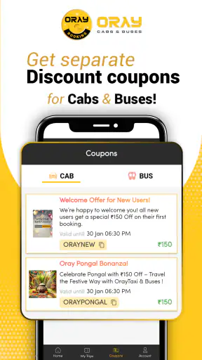 ORAY Bus & Cabs-365 days offer screenshot