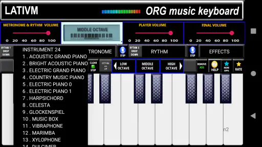 ORG Music Keyboard Simulator screenshot