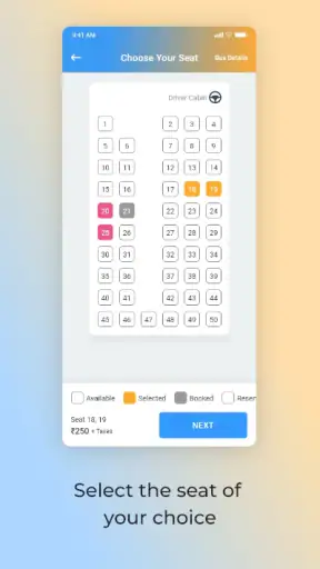 OSRTC Bus Booking screenshot
