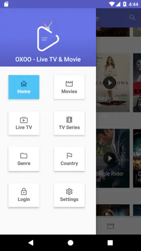 OXOO - Android Live TV & Movie screenshot