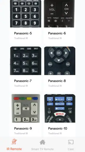 Panasonic Smart TV Remote screenshot