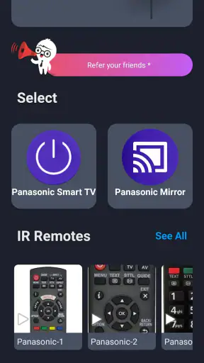 Panasonic Smart TV Remote screenshot