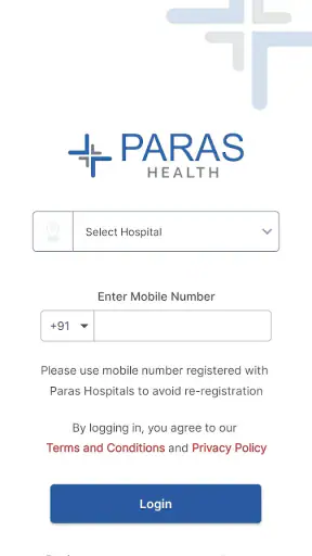 Paras Health Patient App screenshot