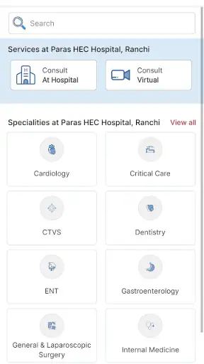 Paras Health Patient App screenshot