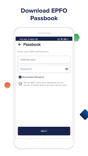 PF Balance, EPF Passbook screenshot
