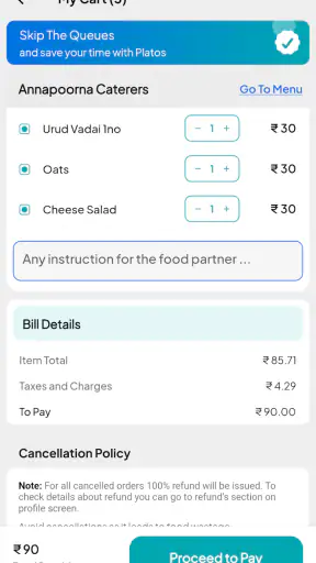 Platos - Cafeteria Redefined screenshot