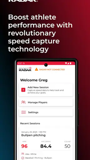 Pocket Radar® Sports screenshot