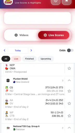 PTV Live Sports Cricket TV screenshot
