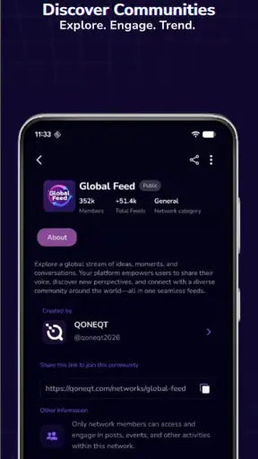 Qoneqt – Verified Social screenshot