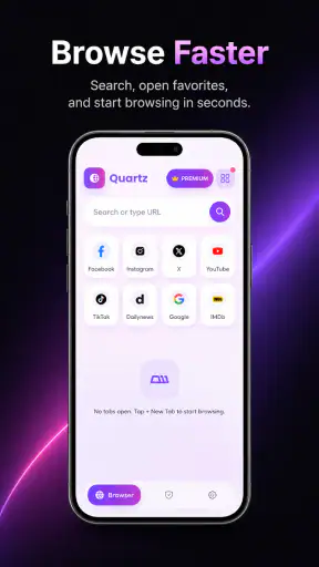 Quartz: Private Web Browser screenshot