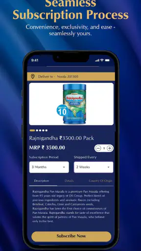 Rajnigandha Shopping App screenshot