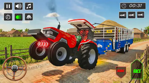 Real Farm Tractor Driving Game screenshot