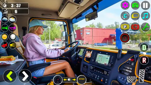 Real Truck Driving Truck Games screenshot