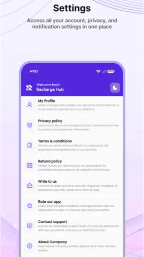 Recharge Hub: Recharge App screenshot