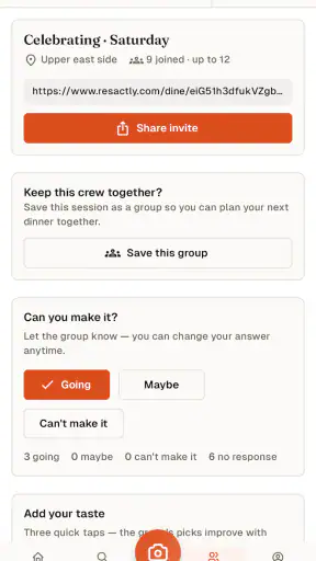 Resactly – Dinner, Decided screenshot