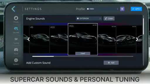 RevDashx GPS Engine Sounds screenshot