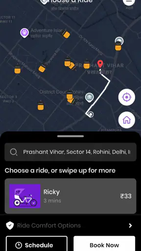 Ricky- Doorstep Rickshaw App screenshot