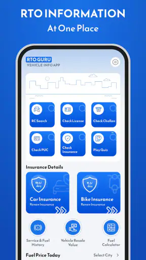 RTO Guru - Vehicle Info App screenshot