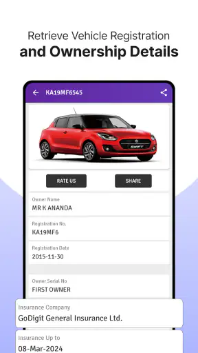 RTO Vehicle Info App, Challan screenshot