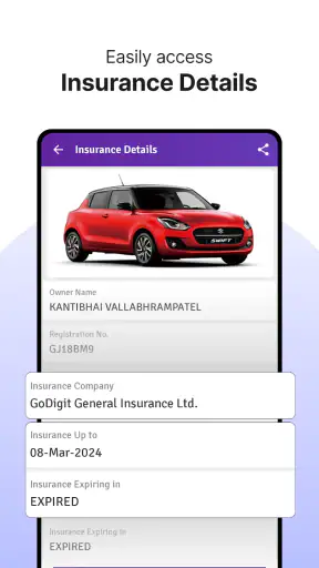 RTO Vehicle Info App, Challan screenshot