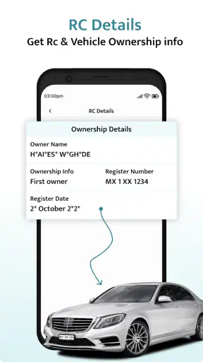 RTO Vehicle Information App screenshot