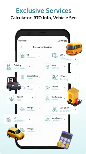 RTO Vehicle Information App screenshot