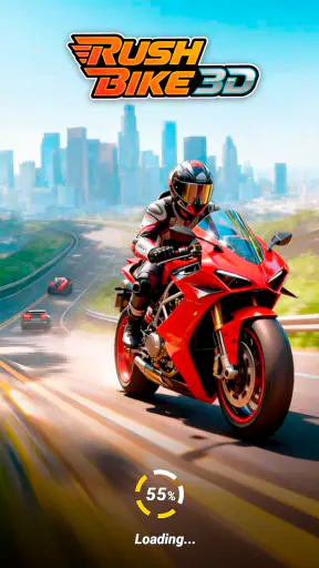 Rush Bike 3D: बाइक रेसिंग गेम screenshot