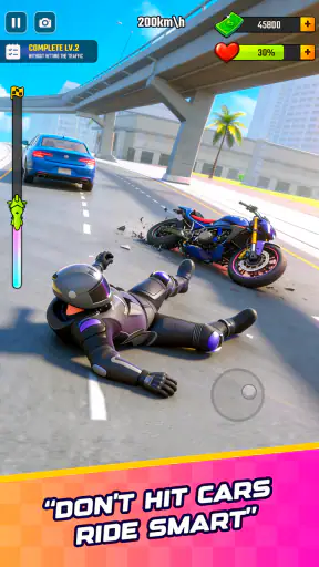 Rush Bike 3D: बाइक रेसिंग गेम screenshot