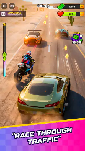 Rush Bike 3D: बाइक रेसिंग गेम screenshot